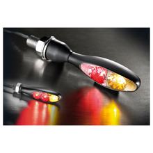 Luz trasera/de freno Kellermann, intermitente Micro S DF Dark, negro, tintado