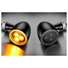 LED-Blinker Bullet 1000 Dark, schwarz, getöntes Glas