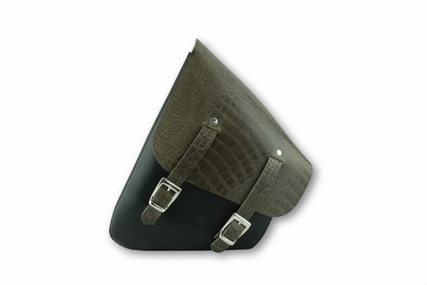 Lederpacktasche SANTA FE, mit Kaiman Deckel