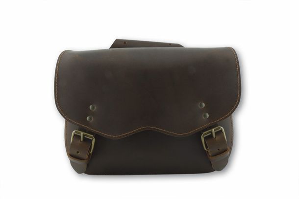 Sac en cuir de buffle d'eau, marron