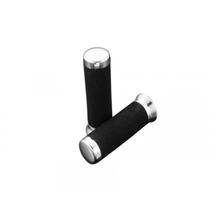 Poignées de guidon en mousse 1" embouts chromés