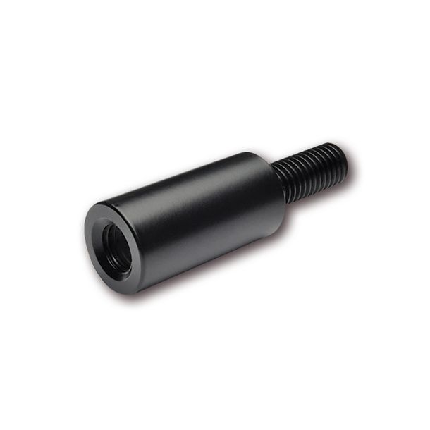Flexible rubber adapter extension 30 mm black