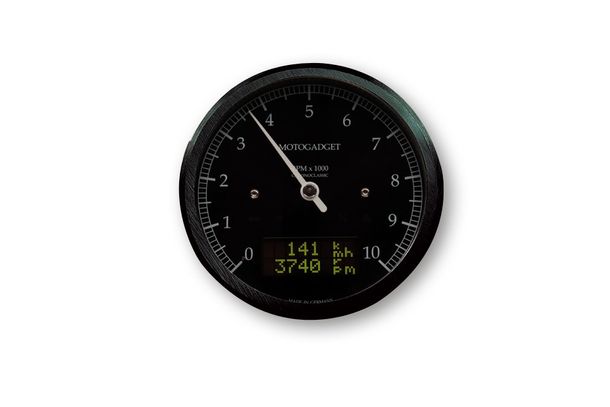 motogadget motoscope classic Drehzahlmesser DarkEdition -10.000 U/min