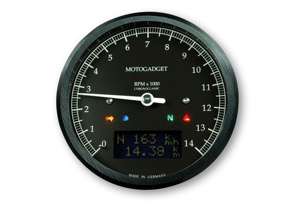 motogadget motoscope classic Drehzahlmesser DarkEdition -14.000 U/min