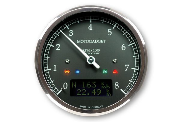 motogadget motoscope classic Drehzahlmesser DarkEdition -8.000 U/min