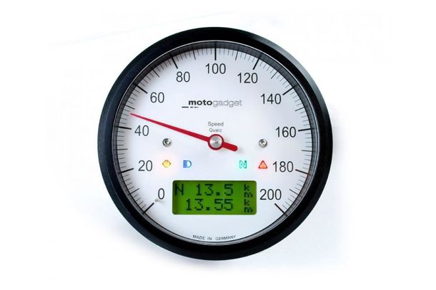 motogadget motoscope classic speedo, schwarz