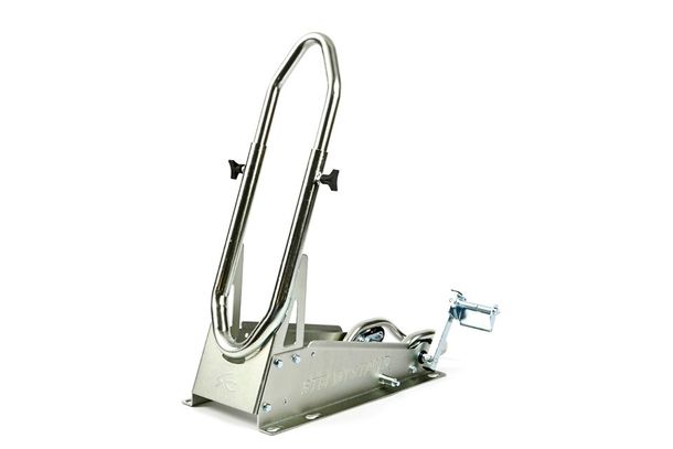 Support de moto STEADYSTAND Cross 190 pour pneus de 18 à 21 pouces et pour des largeurs de pneus de 90 à 120 mm