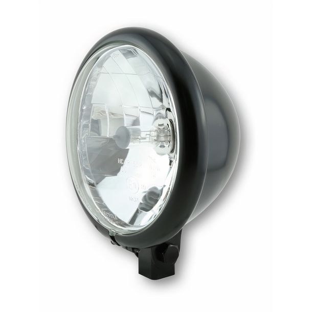 SHIN YO headlamp, Bates Style 5 3/4 inch, silk black