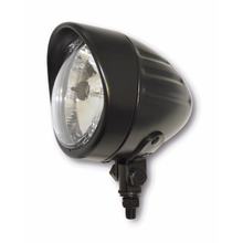 SHIN YO Farol BULLET GROOVED de 90 mm com viseira, preto acetinado