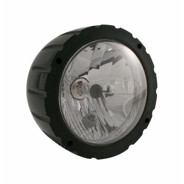 SHIN YO ABS headlight grooved, black
