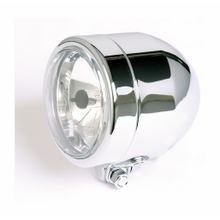 SHIN YO Chromscheinwerfer 90mm, mit unterer Befestigung, Fernlicht H4