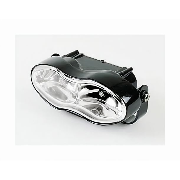 Luci abbaglianti e fendinebbia SHIN YO, nero, vetro trasparente, 2x H3 55W