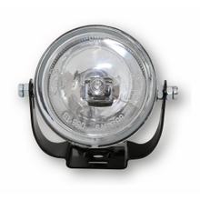 SHIN YO Fernscheinwerfer, rund, schwarzes Gehäuse mit Halter, Glas transparent