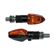 Indicatore alogeno SHIN YO LIZZARD, effetto carbonio, lente gialla, 12V/6W
