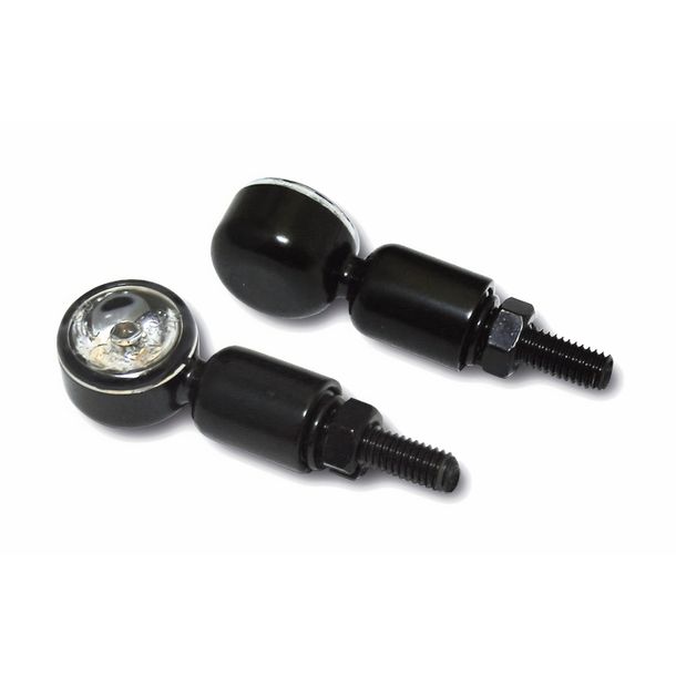 SHIN YO HI-Power LED-Blinker MC 1, Alu, schwarz, klares Glas – Bild 1