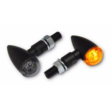 Indicatore LED SHIN YO Hi-power PB 2, alloggiamento in alluminio, nero, vetro colorato