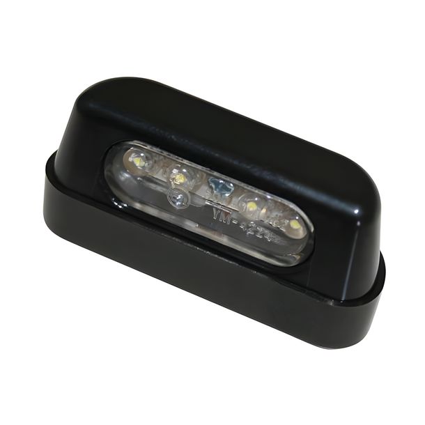 Luz de matrícula LED SHIN YO, ABS negro
