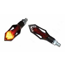 Piloto trasero LED SHIN YO, luz de freno, unidad de intermitente HATCH, negro