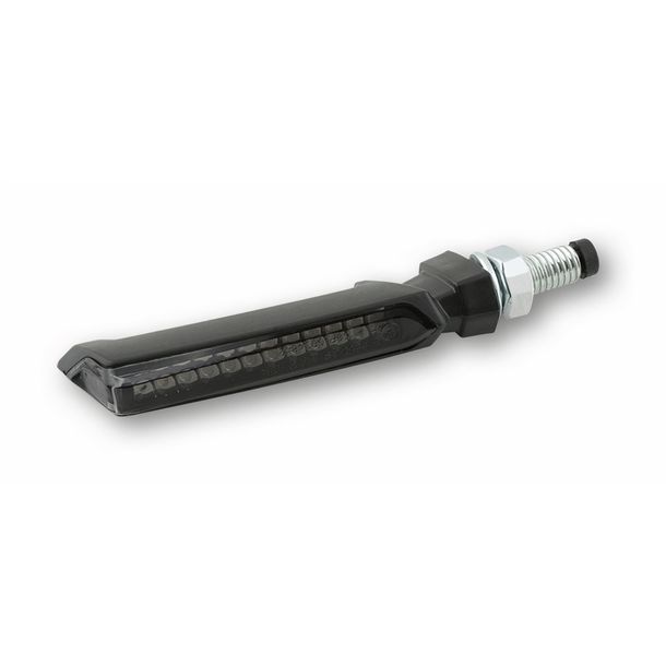 SHIN YO LED Sequenz-Blinker FLINT, schwarz, getöntes Glas