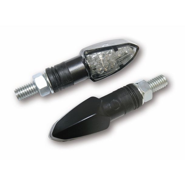 SHIN YO LED-indicator LIZZARD zwart getint glas, 1 paar