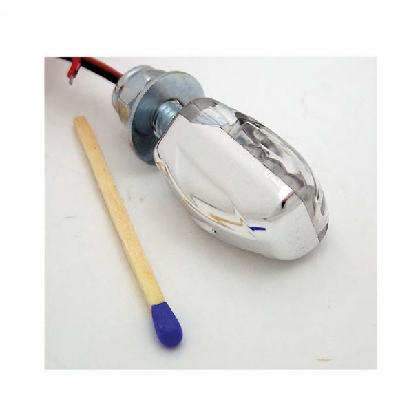 Indicador LED SHIN YO PICCO, cromado
