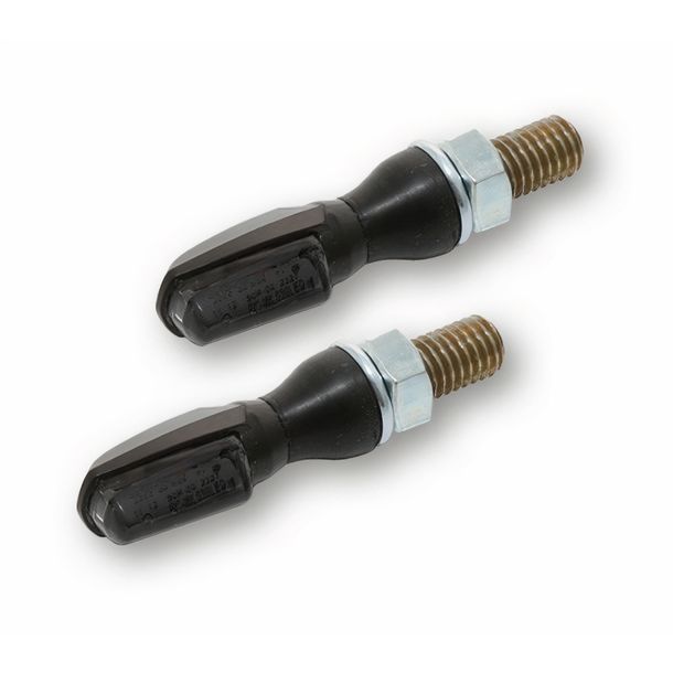 SHIN YO LED-Blinker SPARK, schwarz, getöntes Glas