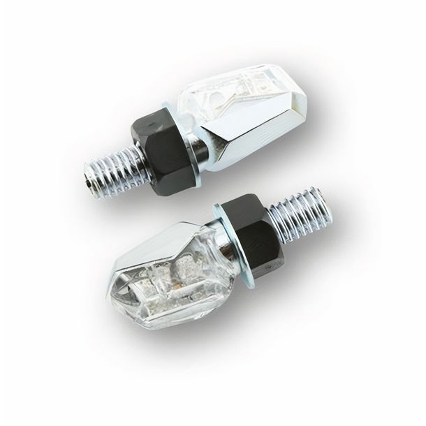 SHIN YO LED-Blinker TINY, verchromt, klares Glas