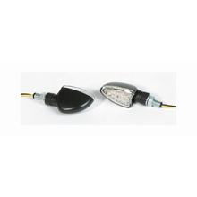 Intermitente LED SHIN YO ARROW, homologado E, negro, tallo corto