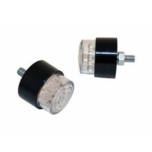Luz trasera mini LED SHIN YO BULLET, redonda con cuerpo negro