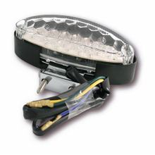 SHIN YO LED-Mini-Rücklicht transparent, auf verstellbarem Halter, schwarz
