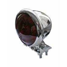 SHIN YO LED-Rücklicht BATES STYLE, verchromtes Gehäuse, rotes Glas
