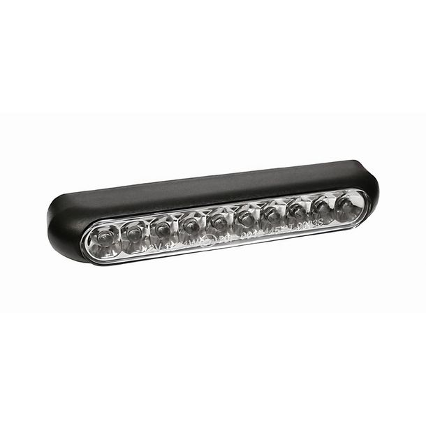 Luce posteriore a LED SHIN YO LINE, nero, lente trasparente, luce targa