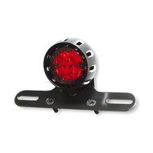 SHIN YO LED-Rücklicht MILES, schwarzes Gehäuse, rotes Glas