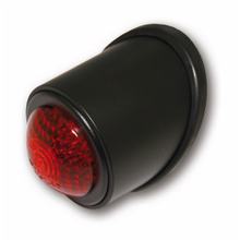 SHIN YO LED-Rücklicht OLD SCHOOL TYP1, schwarz, rotes Glas, E-gepr.