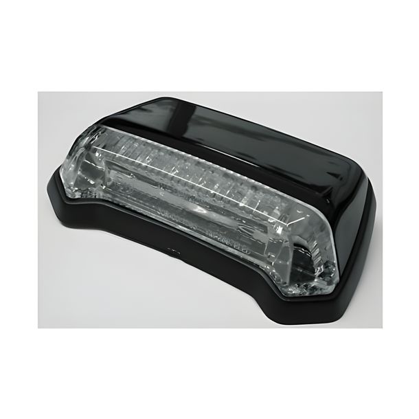 Fanale posteriore a LED SHIN YO, corpo nero, vetro trasparente