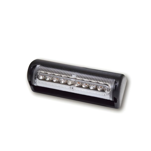 Fanale posteriore a LED SHIN YO MULTIFLEX, nero, lente trasparente