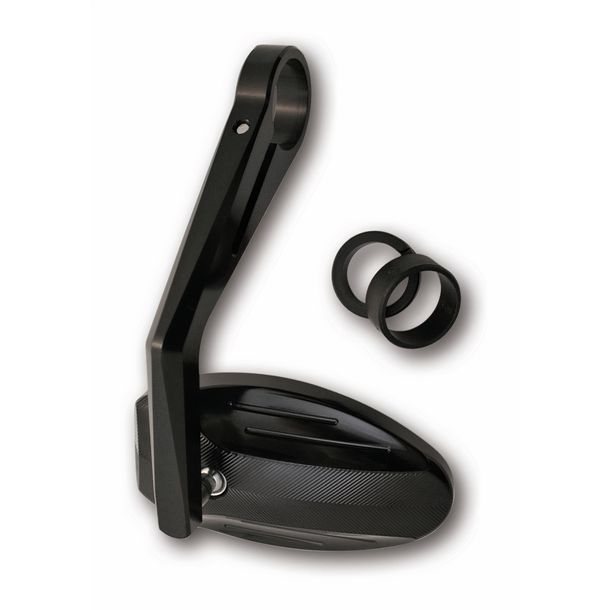 SHIN YO Lenkerendenspiegel FERRARA, schwarz eloxiert