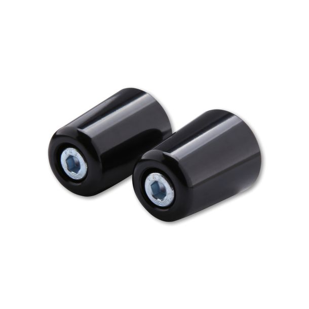 Manopole Highsider in alluminio, nere, 2 pezzi per manubrio originale Kawasaki