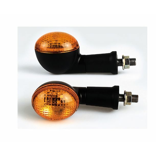 SHIN YO Mini-Blinker, oval, schwarz