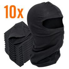 Conjunto de pasamontañas pasamontañas máscara facial negra, 10 piezas motocicleta scooter ciclomotor ojo único