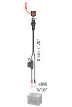Wasserdichtes Ösenkabel SAE-Stecker, M6, 5A max.