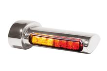 Winglets 3-in-1 LED achter-, rem- en knipperlicht unit, alle H-D modellen 93-, zilver