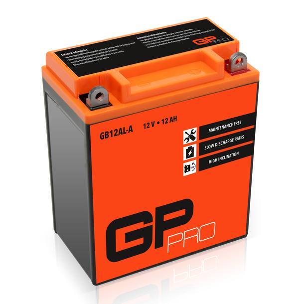 Batterie 12V 12Ah GEL GP-PRO GB12AL-A Motorrad ähnlich YB12AL-A2 CB12AL-A2 51213 – Bild 1