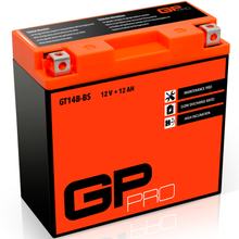 GP-PRO Gel-Batterie 12V 12Ah GT14B-BS Motorradbatterie, wartungsfrei versiegelt vorgeladen ähnlich YT14B-BS / YT14B-4