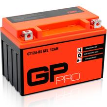 GP-PRO Gel-Batterie 12V 12Ah GT12A-BS Rollerbatterie / Motorradbatterie, wartungsfrei versiegelt vorgeladen ähnlich YT12A-BS / YTX12A-BS / YTZ12S / 51013
