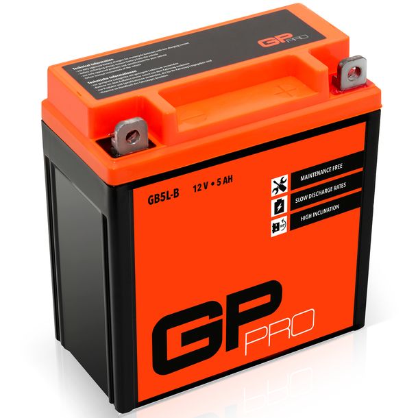 Batterie 12V 5Ah GEL GP-PRO GB5L-B Roller ähnl. YB5L-B CB5L-B 50512 12N5.5-3B – Bild 1