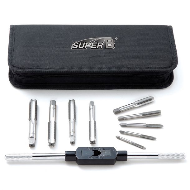 Juego de machos SUPER B con mango M4-M10 con llave de macho ajustable