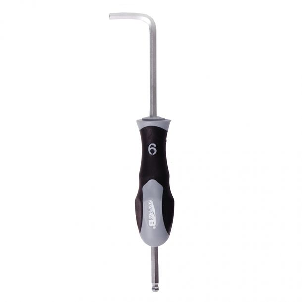 L hex key 6mm with handle long Super B TB-7535