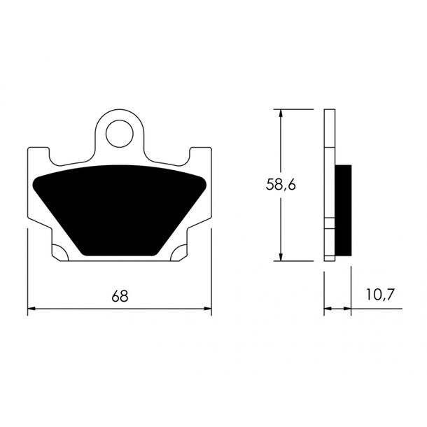 Bremsbeläge Set Vicma Y212 für SR250 Specia