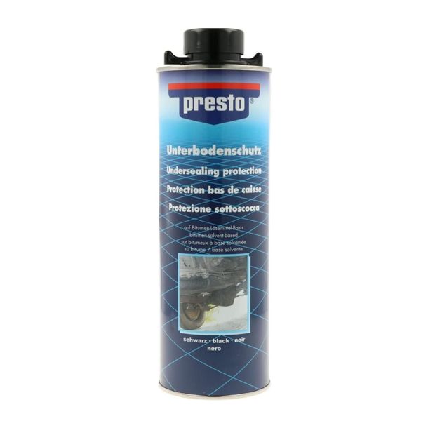 Underbody protection Presto 603239 UBS Bitumen stone chip protection, spray gun can black, 1000ml